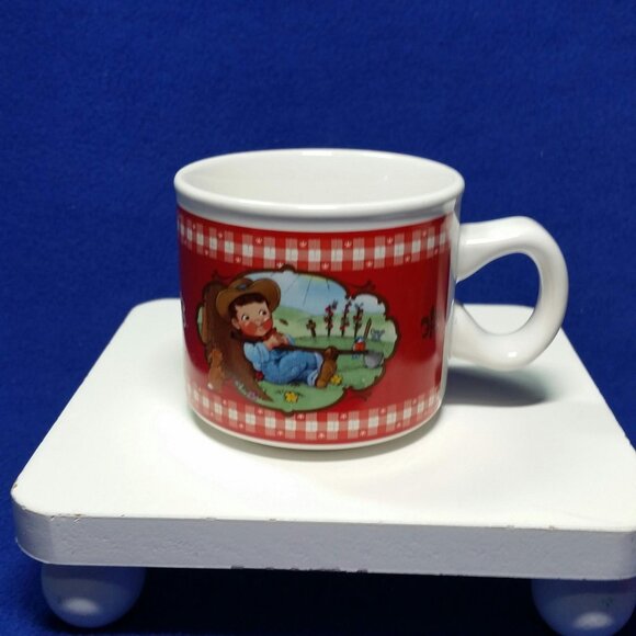 Vintage Campbell's Soup Mugs Tomato Garden 31962 2002 Houston Harvest Set of 2 - Picture 4 of 10